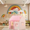 Tente pour enfants, pour 3-4 enfants, avec fenêtres, rose Voir les images du produit 5