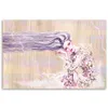 Leinwandbild frau mit langen haaren 120x80 cm Feeby beige Produktbild-Vorschau 3