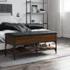 Ławka na buty, brązowy dąb, 102x42x45 cm Podgląd zdjęcia produktu 3