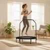 Trampolino Relaxdays con barra di sostegno, Ø 102 cm, Anteprima dell’immagine prodotto 2