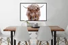 MuchoWow® Gerahmtes Poster Schottischer Highlander - Schnee Produktbild-Vorschau 2