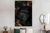 MuchoWow® Poster Gorilla - Pflanzen - Gold 120x180 cm - Produktbild-Vorschau 4