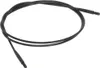 A black knitting needle cable is shown against a white background. Produktbild-Vorschau