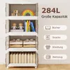 COSTWAY 284 L Skladacie úložné boxy 4-poschodové Náhľad obrázku produktu 7