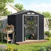 Outsunny tuinhuis met funderingsframe, tuinhuis, schuur, Productafbeelding-voorbeeld 2