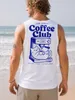 Tanktop Herren mit Grafik-Print - Design Cat Coffee- Produktbild-Vorschau 6