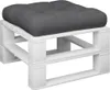 vidaXL Vankúš z palety 50x50x12 cm Šedá látka Náhľad obrázku produktu 3