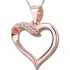 Damen Mädchen Herz Halskette mit Anhänger echt 925 Sterling Produktbild-Vorschau 2