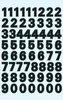 A grid of black numbers on a light blue striped background. Produktbild-Vorschau