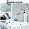 Homelody Wasserhahn Bad wasserfall，Waschtischarmatur mit Produktbild-Vorschau 4