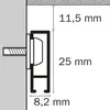 STAS Kompletná sada obrazových líšt - Cliprail - 150 cm - Náhľad obrázku produktu 8