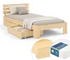 Homestyle4u Holzbett 90x200 mit Lattenrost mit Matratze mit Produktbild-Vorschau 11
