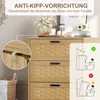 INONEFT Kommode mit 4 Schubladen, Schlafzimmerkommode, Produktbild-Vorschau 8