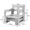 Lermowood Palettenmöbel Mp Sessel 80 x 60 x 40 cm Natur | Produktbild-Vorschau 3