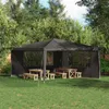 Party Zelt Seitenteil 2 pcs 400 x 195 cm Anthrazit PE und Produktbild-Vorschau 2