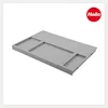 A gray plastic tray with multiple compartments, shown from a diagonal angle against a white background. Produktbild-Vorschau