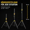 2er Set PremiumX Lautsprecher Stativ – Stabiler Dreibein Produktbild-Vorschau 3