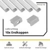 5x A15 LED Profil 2m - Silber inkl. Abdeckung milky, Halter Produktbild-Vorschau 3