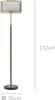 Lampadaire en métal, noir, 153 cm Voir les images du produit 2