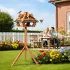 Toboli krmítko pro ptáky 115 cm se stojanem, dřevěná ptačí Náhled obrázku produktu 6
