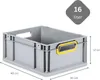 SparSet 5x Eurobox NextGen Color | HxBxT 17x30x40cm | 16 Produktbild-Vorschau 2
