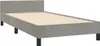 vidaXL Rám postele bez matraca svetlosivý 90x190 cm zamat Náhľad obrázku produktu 1