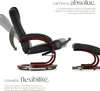 Fauteuil relax pied rond - noir/marron Voir les images du produit 3