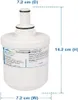A white refrigerator water filter with dimensions indicated by text and lines. Náhľad obrázku produktu