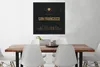 MuchoWow® Poster San Francisco - USA - Gold 75x75 cm - Wand Produktbild-Vorschau 2