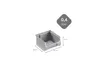 Graue Sichtlagerbox 1.0 | HxBxT 6x10x10cm | 0,4 Liter | Produktbild-Vorschau 2