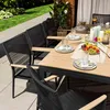 di volio Gartentisch BARLETA aus Aluminium in Holzoptik Produktbild-Vorschau 3