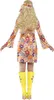 70er Hippie Kostüm Kleid Karneval Faschingskostüm Größe: XL Produktbild-Vorschau 3
