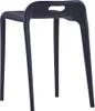 vidaXL Stapelbare Hocker 4 Stk. Schwarz Kunststoff Produktbild-Vorschau 5