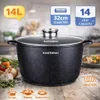 Casserole XXL, grande casserole, lot de 2 pièces, casserole Voir les images du produit 3