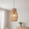 Pendelleuchte Bambus Korb Ø 30 cm Boho für E27 Hängelampe Produktbild-Vorschau 1