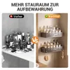 Zelfklevende doucheplank, 2 stuks, 32,5 cm, aluminium Productafbeelding-voorbeeld 5