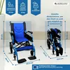 Rollstuhl faltbar Zwei Bremssysteme Sitz 46 cm Klappbare Produktbild-Vorschau 2