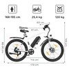 HITWAY E-Bike 27,5"*2.35 Fatreifen MTB, 36V 13 Ah, Shimano Produktbild-Vorschau 8