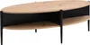 Couchtisch mit 4 Nischen aus MDF und Metall - Natürliches Produktbild-Vorschau 3
