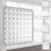 HEXIM 3D Wandpaneele, PVC Kunststoff weiß - Pyramiden Produktbild-Vorschau 1