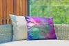 MuchoWow® Outdoor Kissen - Aquarell - Grün - Lila - 50x30 Produktbild-Vorschau 3
