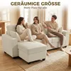 HOMCOM Ecksofa 235,5cm L-Form Sofa 3-Sitzer mit umkehrbarer Produktbild-Vorschau 7