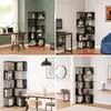 Boekenkast 'Afrel', 160 x 54 x 54 cm. Vrijstaand model met Productafbeelding-voorbeeld 3