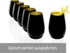Stölzle Lausitz Becher 6er Set 465 ml matt schwarz und gold Voir les images du produit 8