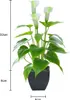 Calla Lilien Künstliche Blumen Eingetopft Künstliche Produktbild-Vorschau 2