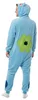 Pyjama Onesie Kigurumi Kostüm für Erwachsene Blau Bulbasaur Produktbild-Vorschau 3
