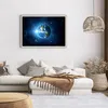 Gerahmtes Poster - Rahmen in heller Eiche - Erde Universum Produktbild-Vorschau 7