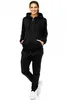 Damen Jogginganzug einfarbig 100% Baumwolle 586 Schwarz XXL Produktbild-Vorschau 3