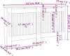 vidaXL Obklad radiátora 152 x 19 x 81,5 cm, drevotrieska Náhľad obrázku produktu 8