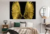 MuchoWow® Poster Goldene Flügel auf schwarzem Hintergrund Produktbild-Vorschau 4
